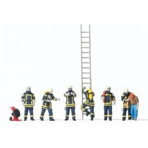 Figurines [HO] : "Pompiers en tenue d'intervention" - PREISER 10765