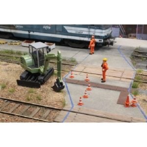 Cônes de chantier [x5] [HO] - PRODUCTION LUDO MODÉLISME 0117