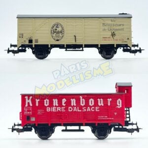 [HO] : Set de 2 wagons à bière "Kronenbourg" & "La Goudale", SNCF, Ep. III - PIKO 97307