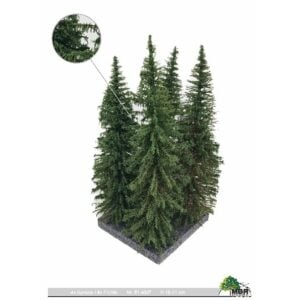 Arbres [HO/TT] : 4 x Epicéas [18-21cm] - MBR 51-4307