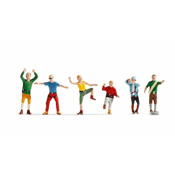 Figurines Touristes Noch En Plastique Peint à La Main - échelle 1:120 (TT), Pour Modélisme Ferroviaire Et Dioramas