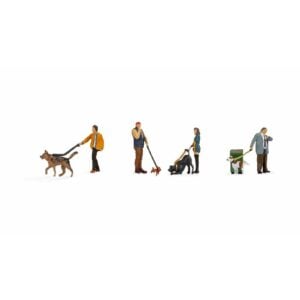 Figurines [HO] : "Promeneurs avec des chiens" - NOCH 15471
