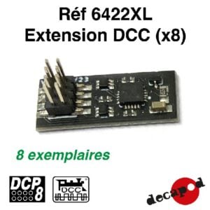 Pack d'extension DCC pour réglettes d'éclairage [HO] [x8] - DECAPOD 6422XL
