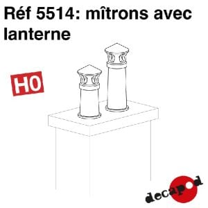 Mitrons avec lanterne [HO] - DECAPOD 5514