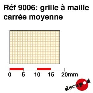 Grille à maille carrée moyenne - DECAPOD 9006