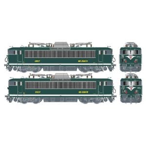 [HO] : Set de 2 locomotives électriques BB 25673 & BB 25678, logo Beffara jaune, dépôt de Dijon, Ep IV, SNCF, DCC Sound - R37 41126DS
