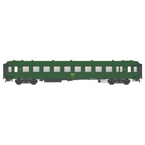 [HO] : Voiture B10 OCEM 36, vert 301 à châssis gris, marquage UIC, SNCF, Ep. IVa - MODELS WORLD 40959