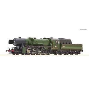 [HO] : Locomotive à vapeur 150.Y.16, livrée noire/verte, Ep. III, SNCF, DCC Sound - ROCO 7110038
