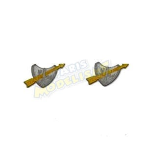 Pièces détachées [HO] : Set de 2 plaques "Flèche d'or" - REE XB550
