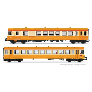 [HO] : Autorail diesel EAD X 4790, livrée orange/grise, Ep. IV, Analogique - JOUEF HJ2627