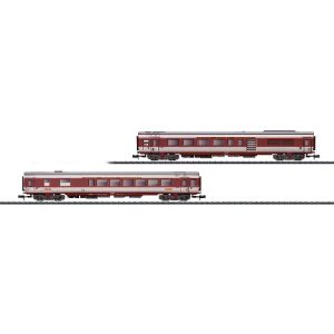 [N] : Coffret de 2 voitures "Grand-Confort", fourgon & restaurant, Ep. IV, SNCF - MINITRIX 15692