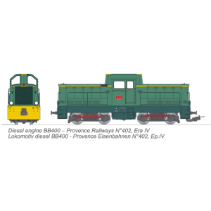 [HOm] : Locotracteur diesel BB400 N°402 Chemin de Fer de Provence, DCC Sound - REE VM024S