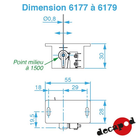 Moteur d'aiguille compact - DECAPOD 6177 – Image 2
