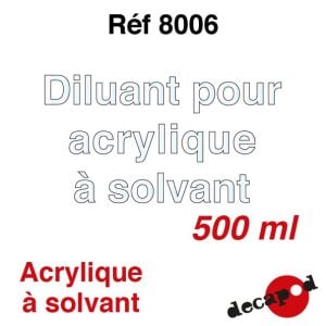Diluant pour acrylique à solvant (500 ml) - DECAPOD 8006