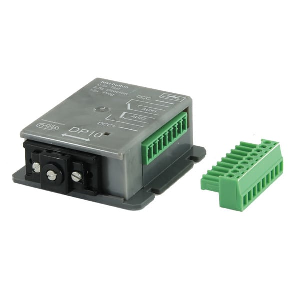 Moteur d'aiguillage avec interface DCC + 2 contacts de commutation indépendants - MTB DP10