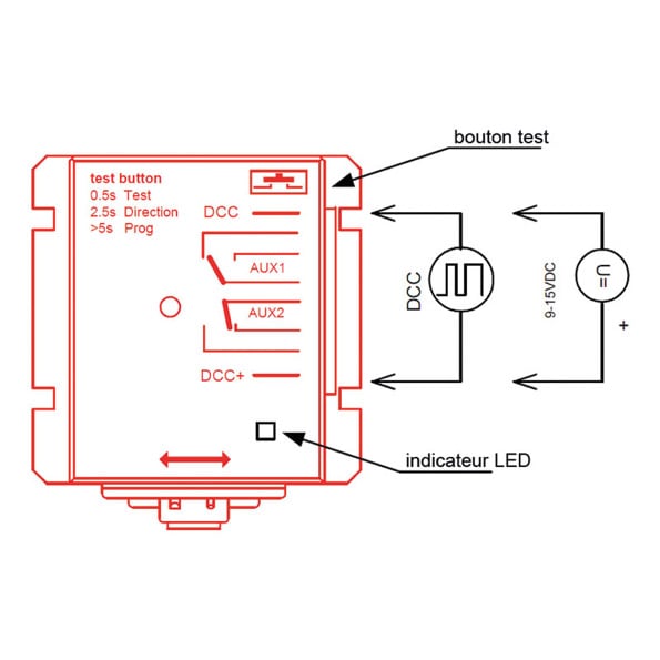 Moteur d'aiguillage avec interface DCC + 2 contacts de commutation indépendants - MTB DP10 – Image 2