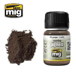 Terre à décor : Pigment "Terre russe" [35 ml] - A.MIG 3014