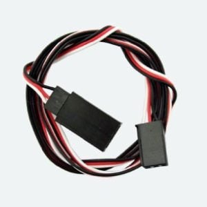 Câble d'extension pour servomoteur, prise J/R 3 broches vers prise J/R / Futaba, longueur : 75 cm - ESU 51810