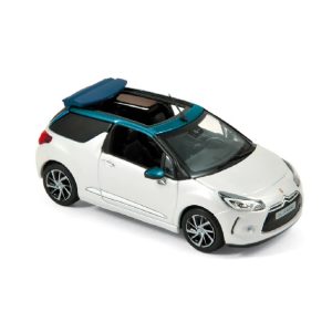 Véhicule [O] : Citroën DS3 Cabriolet, Blanc nacré et Émeraude, 2015 - NOREV 155298