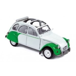 Véhicule [1:18] : Citroën 2CV Dolly, blanche et verte, 1985 - NOREV 181512