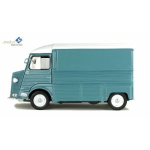Véhicule [1:18] : Citroën Type HY, Bleu Pétrole, 1969 - SOLIDO 1850006