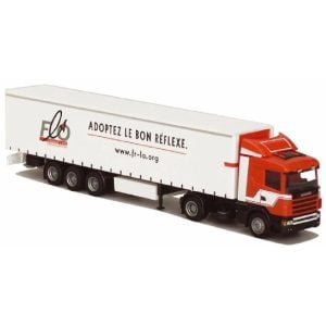 Véhicule [HO] : Camion semi-remorque frigorifique Scania 4R / Transports Perrin FLO - AWM 54538