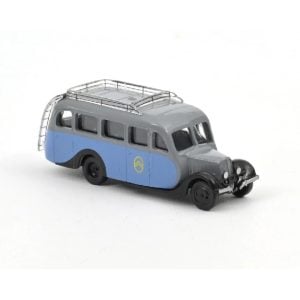 Véhicule [HO] : Citroën U23 Autocar 1947 Bleu et Gris - NOREV 159925