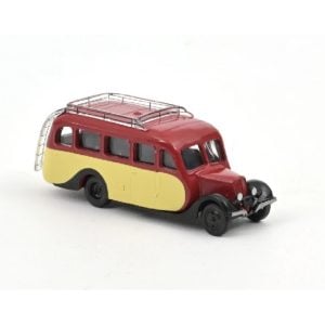 Véhicule [HO] : Citroën U23 Autocar 1947 Rouge et Crème - NOREV 159926