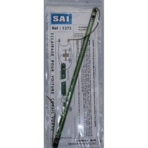 [HO] : Réglette d'éclairage pour voiture Corail type VU 1ère classe A9u, 9 LEDs "blanc chaud" - SAI 1273
