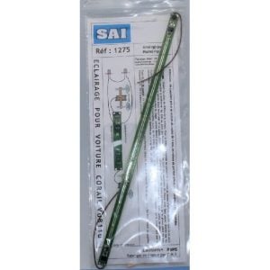 [HO] : Réglette d'éclairage pour voiture Corail type VU 2ème classe B11u, 11 LEDs "blanc chaud" - SAI 1275