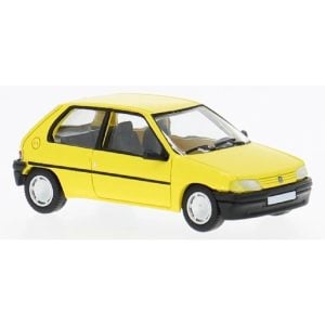Véhicule [HO] : Peugeot 106 3 portes phase 1, jaune genêt, 1991 - SAI 6621
