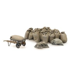 [HO] : Fret ferroviaire : Sacs de lin avec wagon - ARTITEC 387.450