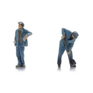 Figurines [N] : Mécanos de la locomotive à vapeur SNCF Bécaud [x2] - ARTITEC 5160053