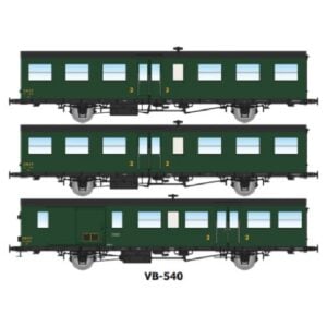 [HO] : Coffret de 3 voitures Sud-Ouest 16m, vert 306, SNCF, Ep. III - REE VB540
