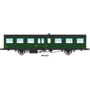 [HO] : Voiture Sud-Ouest 16m B6t (2ème classe), vert 306, SNCF, Ep. III - REE VB547
