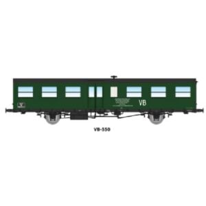 [HO] : Voiture Sud-Ouest 16m, marquage VB, vert 306, SNCF, Ep. III - REE VB550