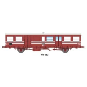 [HO] : Voiture Sud-Ouest 15m, marquage VB, rouge-bordeaux, SNCF, Ep. IV - REE VB552