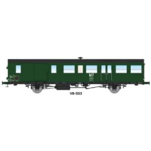 [HO] : Voiture Sud-Ouest 16m, marquage MT, vert 306, SNCF, Ep. IV - REE VB553