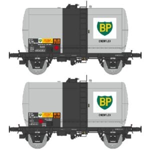 [HO] : Coffret de 2 wagons citernes Fauvet-Girel “BP”, SNCF, Ep. IV-V - REE WB1001